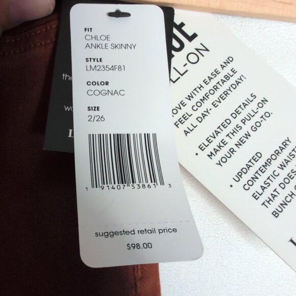 Liverpool Women Skinny Jeans Chloe Size 2 Orange (New with Tags)‎ - Picture 6 of 10